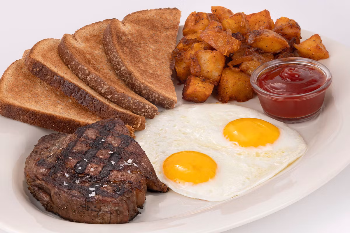 Grilled Steak & Eggs - The Cheesecake Factory Menu Prices 2026